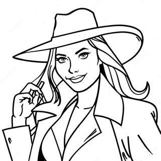 Pagina Para Colorir Da Carmen Sandiego 139051-70251