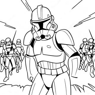 Pagina Para Colorir Da Batalha Epica Do Clone Trooper Da Fase 2 139180-70354