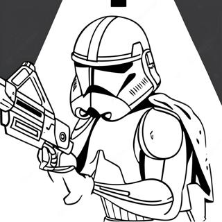 Clone Trooper Fase 2 Páginas para Colorir