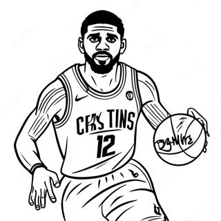 Pagina Para Colorir Do Kyrie Irving Driblando Basquete 139232-70396