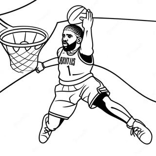 Kyrie Irving Páginas para Colorir