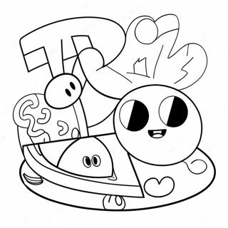 Pagina Para Colorir Dos Personagens Engracados Do Dia Do Pi 139260-70423