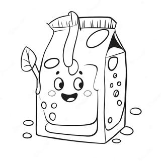 Desenho Para Colorir Do Personagem Da Caixa De Leite Feliz 139539-70638