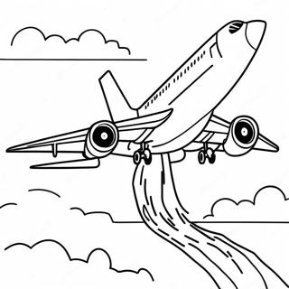 Aviao A Jato Decolando Pagina Para Colorir 13967 3053