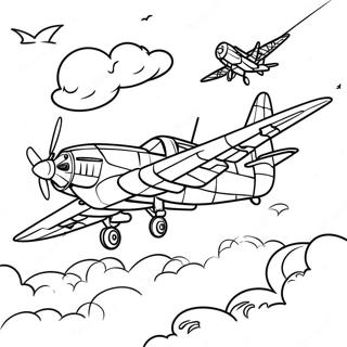 Aviao Militar Em Acao Pagina Para Colorir 13969 3062