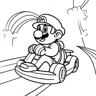 Mario Kart Páginas Para Colorir