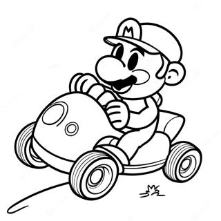 Pagina Para Colorir Do Yoshi Na Pista Do Mario Kart 14623-3204