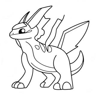 Página Para Colorir De Pokémon Lendário Brilhante Páginas Para Colorir