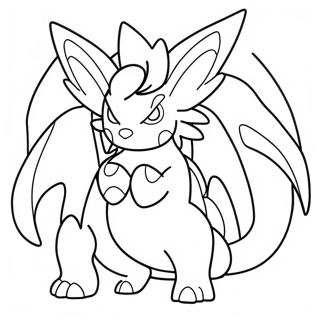 Página Para Colorir De Pokémon Lendário Brilhante Páginas Para Colorir