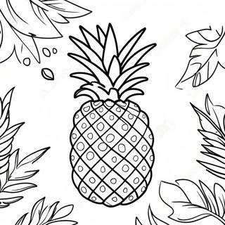 Abacaxi Tropical Pagina Para Colorir 15256 3340
