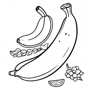 Banana Alegre Pagina Para Colorir 15257 3341
