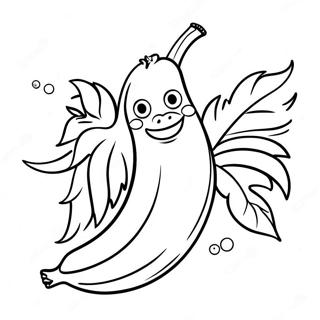 Banana Alegre Pagina Para Colorir 15257 3342