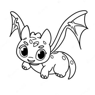 Toothless Voando No Ceu Pagina Para Colorir 15348-3346