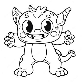 Pagina Para Colorir Monstro Amigavel 15433-3366