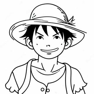 Luffy Com Chapeu De Palha Pagina Para Colorir 15799-3446