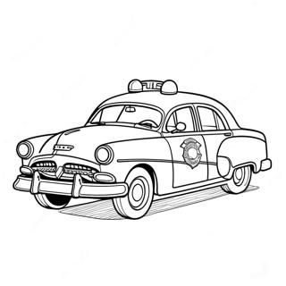 Pagina Para Colorir De Um Carro De Policia Vintage 16080-3509