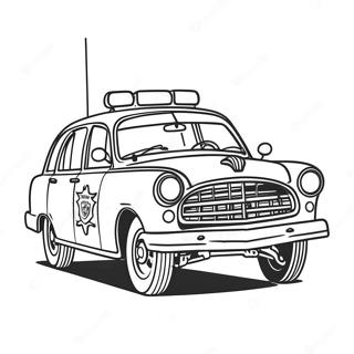 Pagina Para Colorir De Um Carro De Policia Vintage 16080-3512