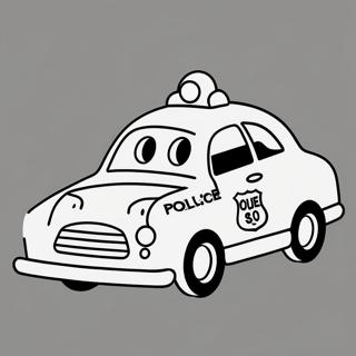 Pagina Para Colorir De Um Carro De Policia Fofo 16083-3522