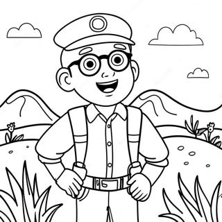 Blippi Explorando A Natureza Pagina Para Colorir 16261-3550