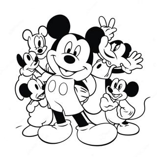 Pagina Para Colorir Do Mickey Mouse E Amigos 16546-3609