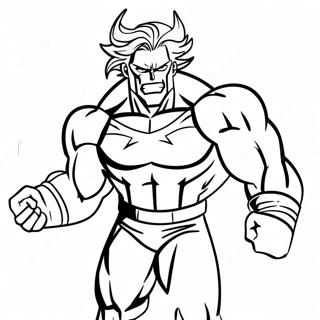 Pagina Para Colorir Da Pose Heroica Do All Might 16634-3630