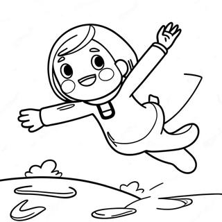 Pagina Para Colorir Da Ochaco Uraraka Flutuando No Ar 16636-3640