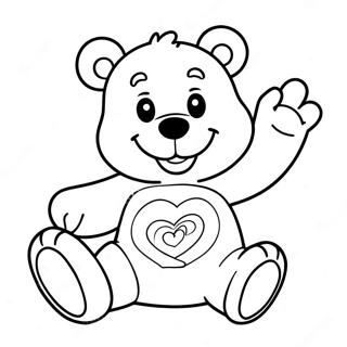 Pagina Para Colorir De Urso Carinhoso Alegre 18526-4041