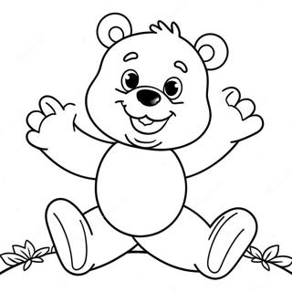 Pagina Para Colorir De Urso Carinhoso Alegre 18526-4042