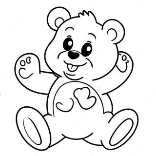 Pagina Para Colorir De Urso Carinhoso Alegre 18526-4043