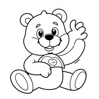 Pagina Para Colorir De Urso Carinhoso Alegre 18526-4044