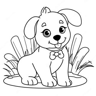 Pagina Para Colorir De Cachorrinho Brincalhao 1898-2040