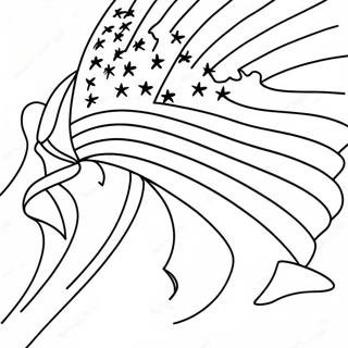 Bandeira Americana Acenando Pagina Para Colorir 19078-4168