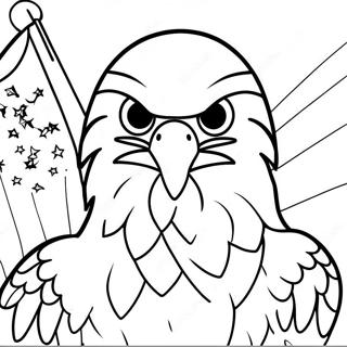 Bandeira Americana Com Aguia Careca Pagina Para Colorir 19081-4178