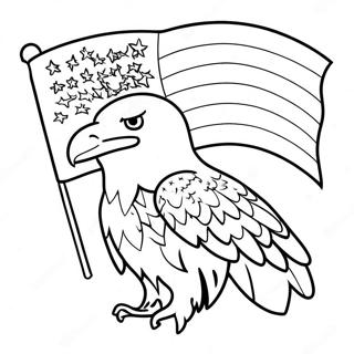 Bandeira Americana Com Aguia Careca Pagina Para Colorir 19081-4179