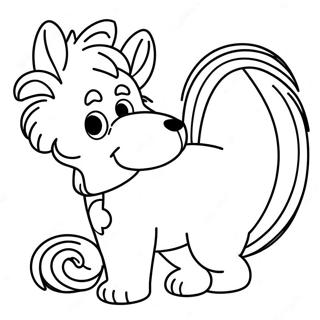 Pagina Para Colorir De Caudas De Cachorro Fofo 19261-4208