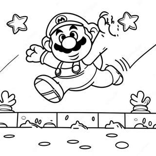 Pagina Para Colorir Do Mario Pulando Sobre Goombas 192-804