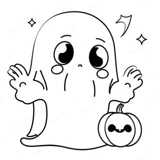 Pagina Para Colorir Fantasma Fofo Com Abobora 19541 4271