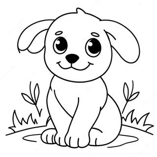 Pagina Para Colorir Cachorrinho Adoravel 19633-4284