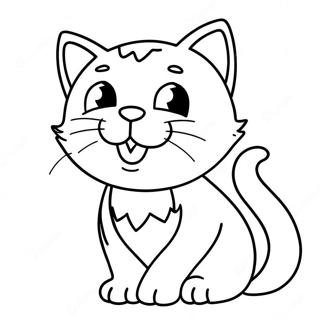 Pagina Para Colorir Gatinho Brincalhao 19634-4286