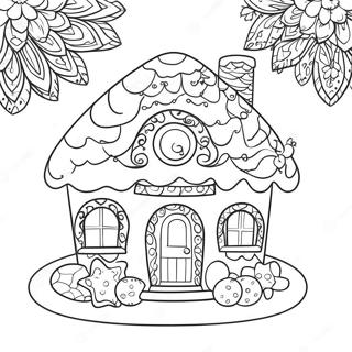 Pagina Para Colorir Da Casa De Gengibre Fantasiosa 20006-4368