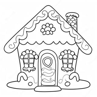 Pagina Para Colorir Da Casa De Gengibre Encantadora 20008-4373