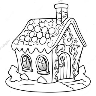 Pagina Para Colorir Da Casa De Gengibre Encantadora 20008-4375