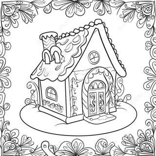 Pagina Para Colorir Da Casa De Gengibre Detalhada 20009-4378