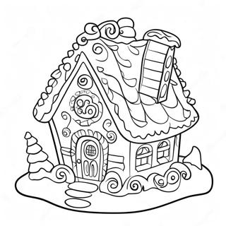Pagina Para Colorir Da Casa De Gengibre Detalhada 20009-4379