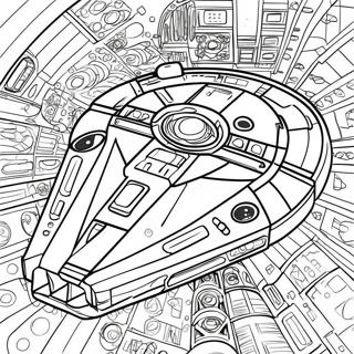 Pagina De Colorir Do Lego Star Wars Millennium Falcon 20459-4469