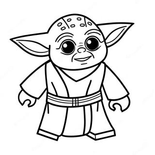 Pagina De Colorir Do Lego Star Wars Yoda 20461 4477