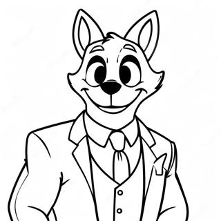 Pagina Para Colorir Do Nick Wilde Em Um Terno 20840-4557
