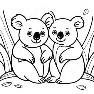 Paginas Para Colorir Do Retrato Da Familia Coala 21500-4695