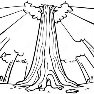Pagina Para Colorir De Arvore De Sequoia Alta 21779-4753