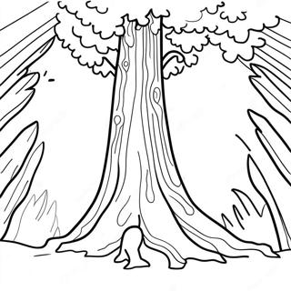 Pagina Para Colorir De Arvore De Sequoia Alta 21779-4756